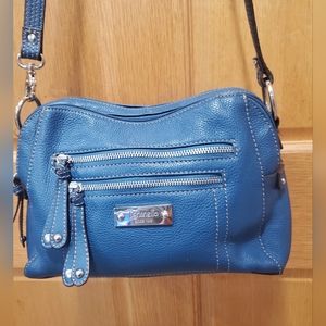 Tignanello teal medium size genuine leather purse